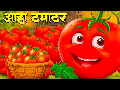 आहा टमाटर - Aaha Tamatar Bade Mazedar | Hindi Nursery Rhymes And Kids Song | Chhota Babu Tv