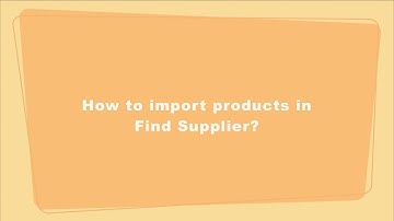 How to import products in Find Supplier - DSers