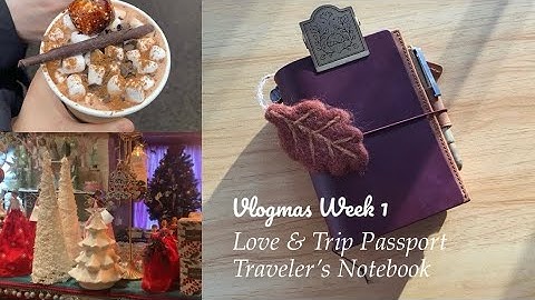 vlogmas week 1: soft launching my Love & Trip Passport Traveler