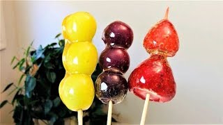 TANGHULU Easy Recipe | Crunchy Edible Glass CandyCoated Fruits | How to make Candied Fruits