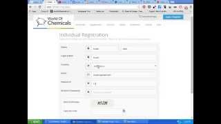 world of chemicals - Individual Registration Tutorial screenshot 3