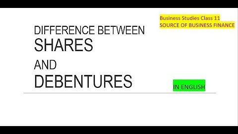 DIFFERENCE BETWEEN SHARE AND DEBENTURE /  IN ENGLISH #Share#Debenture#NCERT#Bst#Cbse