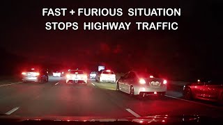 Street Racers Shut Down Highway