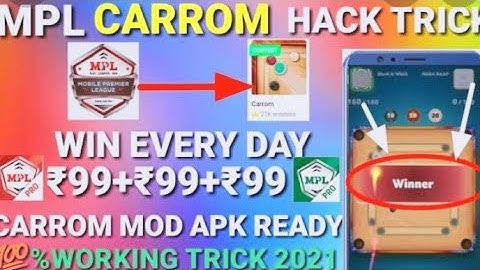 MPL🔴 Carrom Hack mod Live #MPL #Mod#Carromhackmod