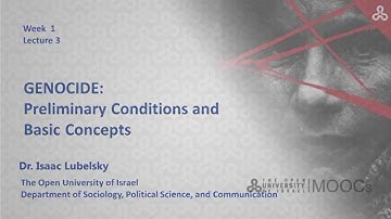 Genocide: Week 1 Lecture 3