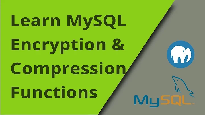 Learning MySQL-  Encryption, Hashing, and Compressing