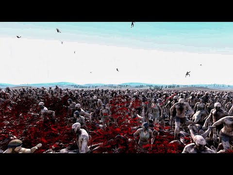 10 Chunk Norris VS 1.2M Standard Zombie  - Ultimate Epic Battle Simulator 2 UEBS 2