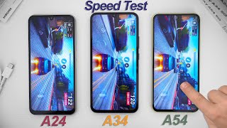 Speed Test: Samsung Galaxy A24 vs A34 vs A54 Comparison