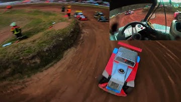 Stockcar Weinmanshof 2022 - Superklasse Eigenbau +- Onboardcam  Markus Hackner 105 #teammaniacs