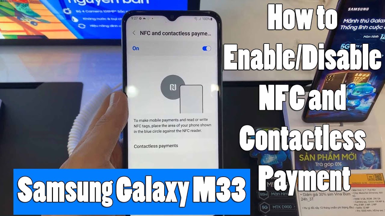 Samsung Galaxy M33: How to Enable/Disable NFC and Contactless Payment ...