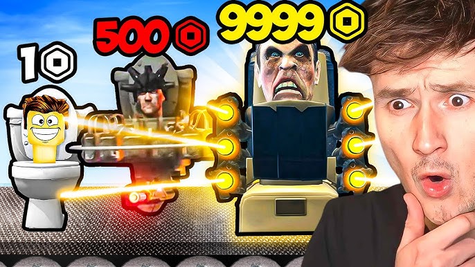 SKIBIDI TOILET DE $1 VS $500.000 no ROBLOX 💸 