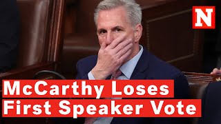 Watch: Kevin McCarthy Falls Short In First House Speaker Vote