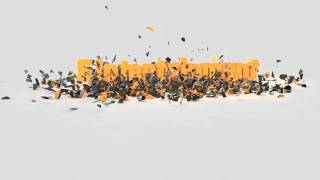 Cinema 4D - Falling, Exploding, Time freeze text (E!ntertainment)