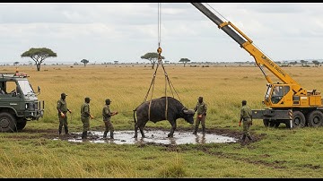 Two men save a buffalo stuck in a swamp, and then the herd does something shocking.