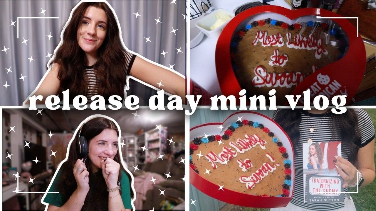book release day vlog | day in the life of an author - YouTube