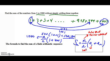 11.5 Part 1 Continued and 11.5 Part 2  Sums of Arithmetic Sequences