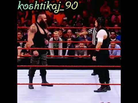 کشتی کج عالی مبارزه رومن رینز و براون استرومن که کلی فینیشر داره