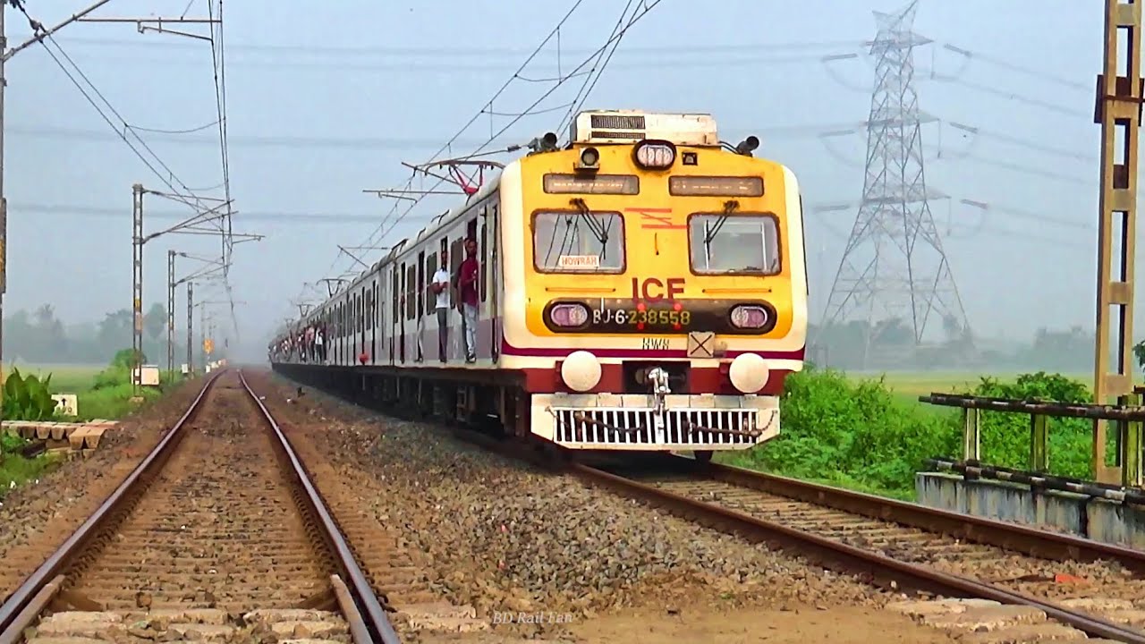 Indian ICF made New MEDHA Rake || Katwa-Howrah Galloping Local Train ...
