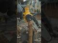 Mini DeWalt Chainsaw Cutting Wood Like Butter! 😱🪵#woodworking #satisfying #shorts