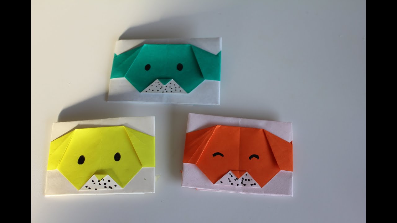 Easy Origami Dog Envelope - YouTube