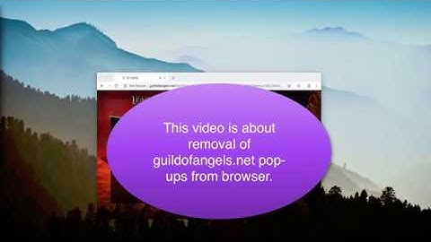 Guildofangels.net pop-up alert removal video.