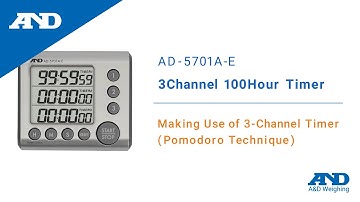 Making Use of 3-Channel Timer (Pomodoro Technique) | AD-5701A-E 3Channel 100Hour Timer