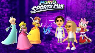 Mario Sports Mix - Dodgeball (3 players, Expert CPU) Exhibition Ep. 1213