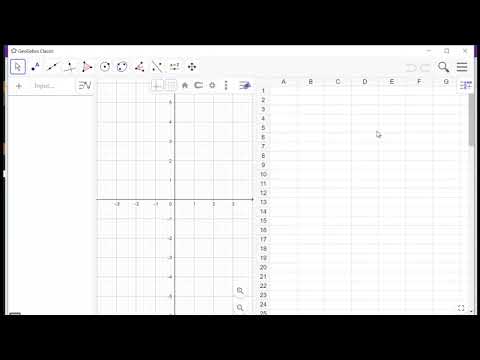 Spridningsdiagram i GeoGebra