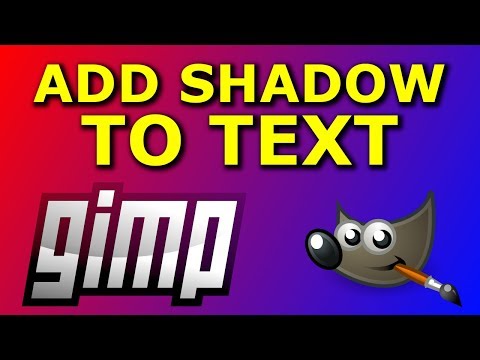 Comment ajouter l'ombre au texte dans GIMP