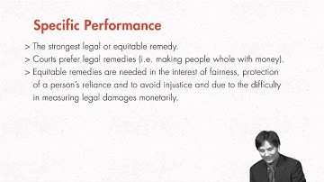 Contract Law: Specific Performance | quimbee.com