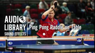 Ping Pong Paddle on Table - Sound Effect