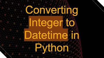 Converting Integer to Datetime in Python