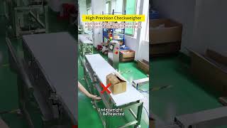 Tea bags production line re-inspection scale dynamic weighing machine with pusher rejector