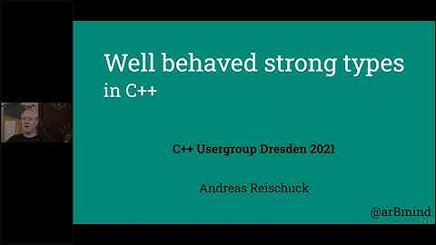Andreas Reischuck "Well behaved strong types in C++"