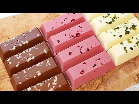 バレンタイン三色のチョコレート セリアのシリコンモールドで作る Silicon Mold Made With Seria Three Color Chocolate Bar Youtube
