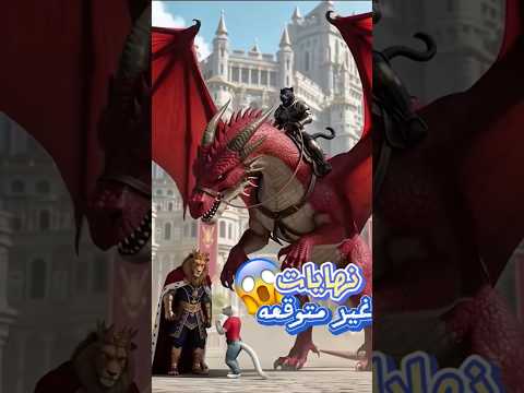 الأسد ملك الغابه يغضب بسبب القطه التخينه