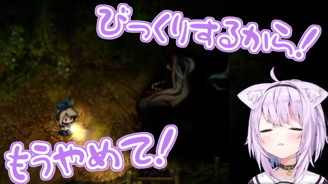 【ホロライブ切り抜き】怖さのあまりに早口になるおかゆん【猫又おかゆ/深夜廻】