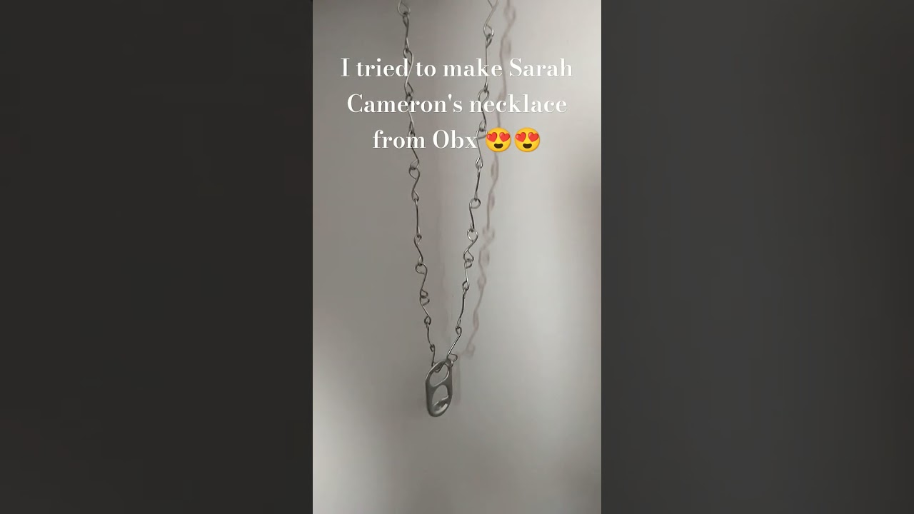I tried to make Sarah Cameron's necklace from OBX 