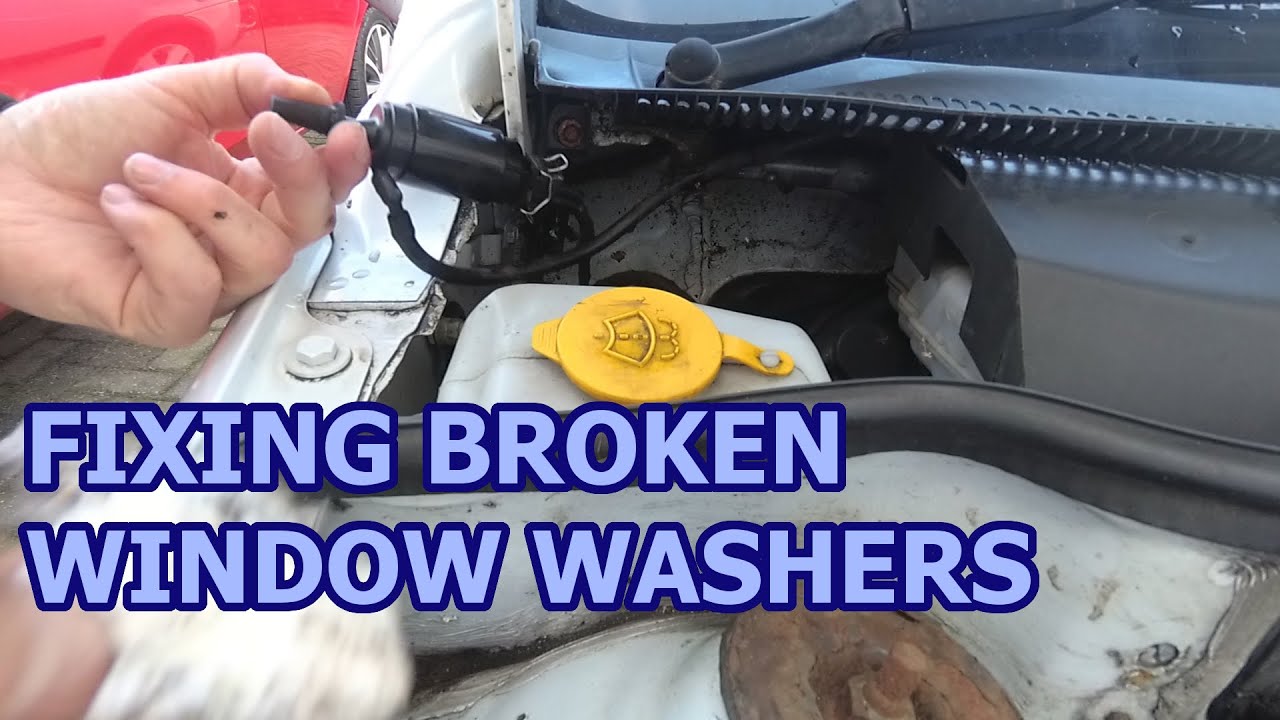 Broken Window Washer Jets - How to Diagnose and Fix Window Washers Jets ...