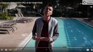(281) How to measure HOW MUCH PEE IS IN YOUR POOL