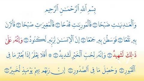 Surat  Al Adiyat 100 سورة العاديات   Children Memorise  Kids Learning   Almishawi with Children   Yo