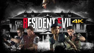 RESIDENT EVIL HD Remaster 👻 Jill Valentine 👻 4K/60fps 👻 Longplay Walkthrough Movie No Commentary