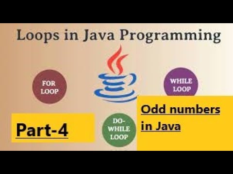 Odd number in java, #forloop #whileloop #dowhileloop #how to find the odd numbers in java, Part-4