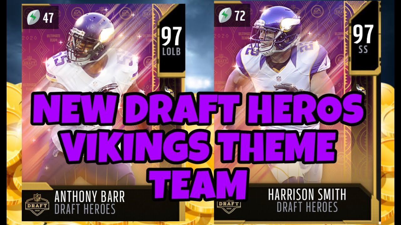 VIKINGS THEME TEAM HUGE UPGRADES NEW DRAFT HEROS HARRISON SMITH AND 