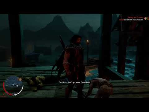 Middle Earth Shadow of Mordor XBOX Series X Gameplay - Saving a prisoner