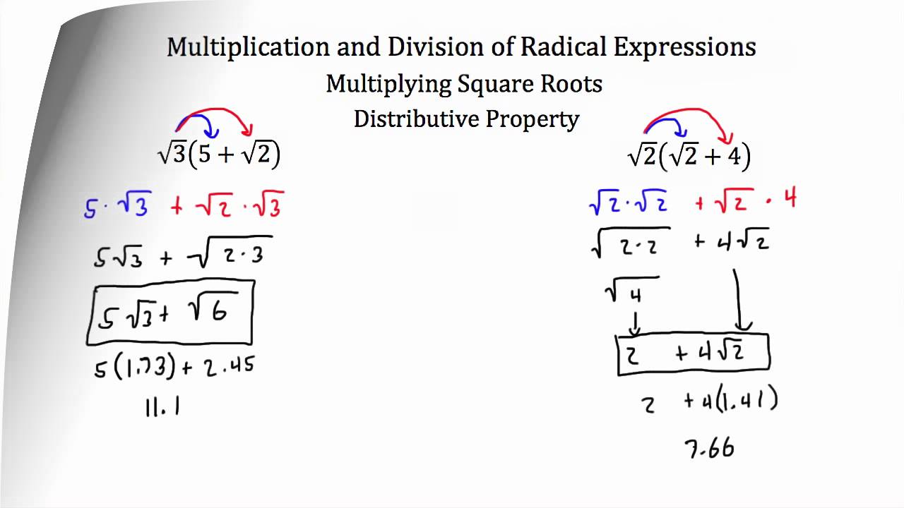 operations-with-radical-expressions-multiplication-and-division-youtube