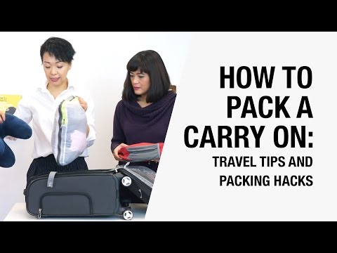 How to Pack a Carry On Suitcase Efficiently - 5 Travel Tips and Packing Hacks | Chictopia