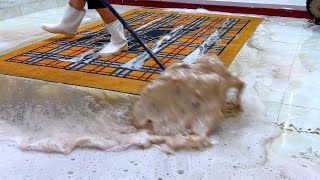 Mud waves in dirty carpet - Clean extremely dirty carpet.