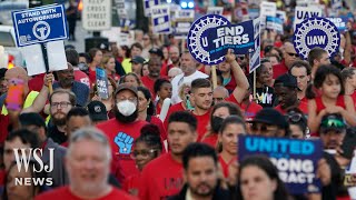 UAW Begins Unprecedented Strike at Three Factories | WSJ News