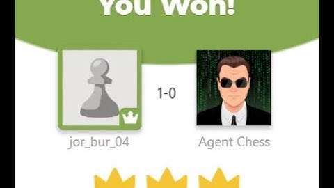 I beat Agent chess with three crowns!!! (without stockfish or any help)